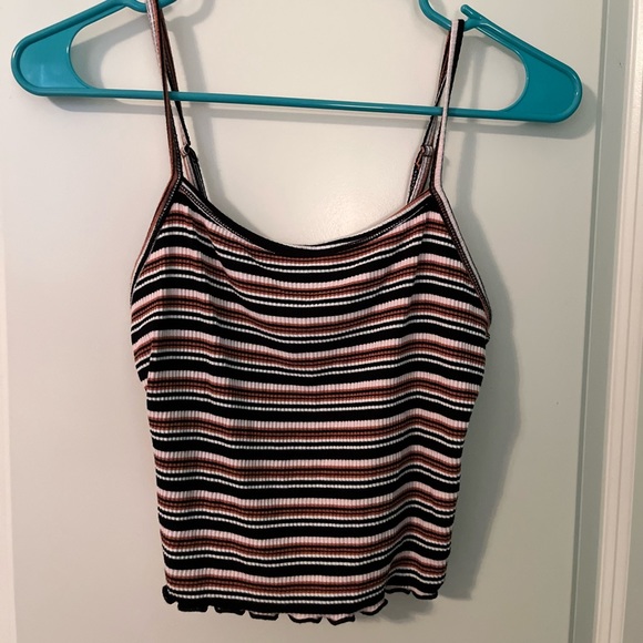 Cropped Striped Tank - Picture 2 of 2